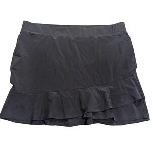 Chicos Skirt Plus 18 3.5 Zenergy Black Athletic Skort Attached Shorts NWT